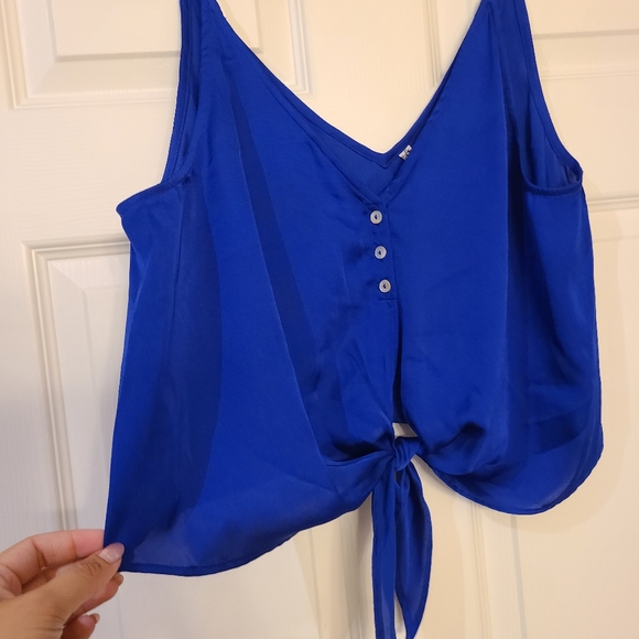 5 / $40 - Royal Blue Tank - Free People - L - Picture 2 of 3